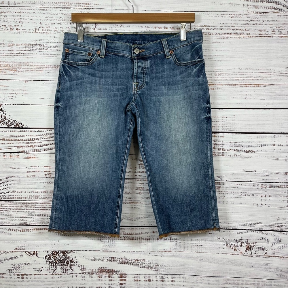 Lucky Brand Button Fly Light Wash Sweet Dream Capris